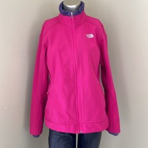The North Face Soft Shell Jacket Fuchsia Pink  Size M